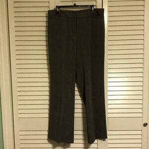 Elegant Gray Pinstripe Trousers